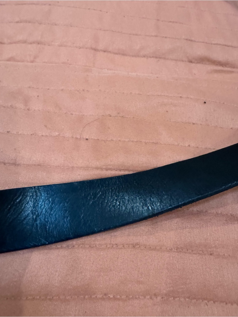 LLBean Classic Black Leather Men's Belt - Sz L/XL - Picture 3 of 8